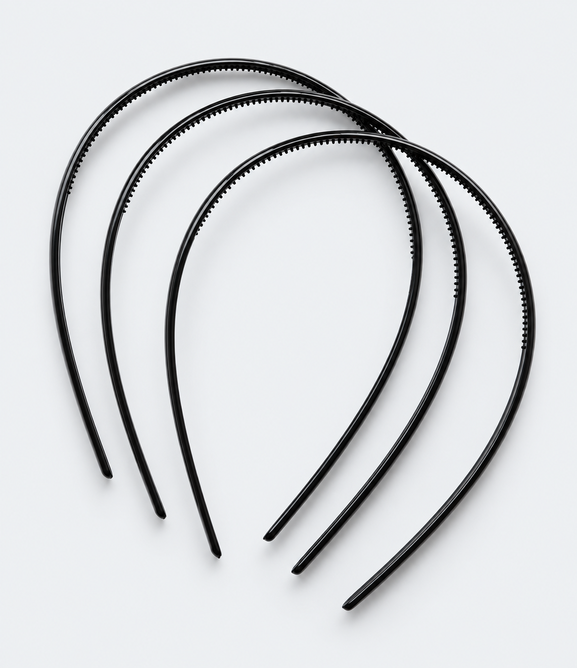 Svarta tunna diadem 3-pack